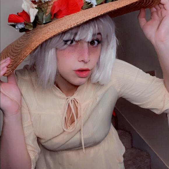 Sophie yellow cottage midi dress - Picture 1 of 8